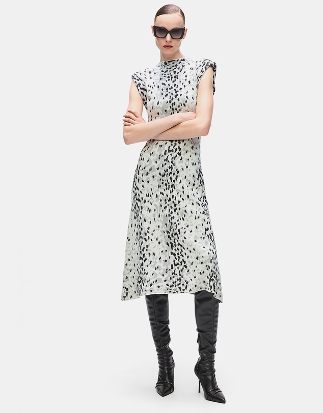 Karl Lagerfeld - Snow Leopard Knit Dress