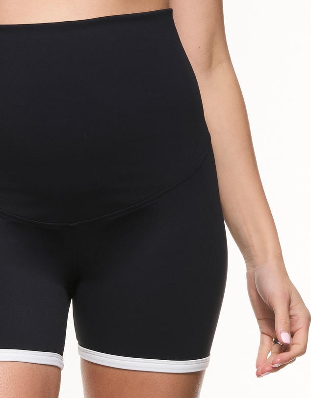 Soon Maternity - Two Tone Biker Shorts