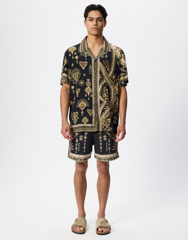 Camilla - Mid Length Boardshort With Elastic Waist