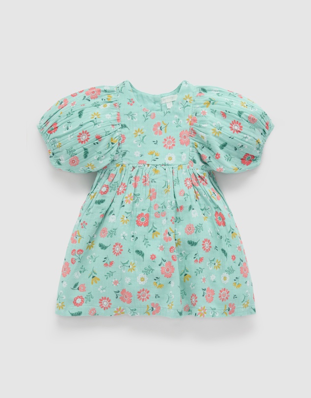 Purebaby - Gathered Dress -Kids-Babies