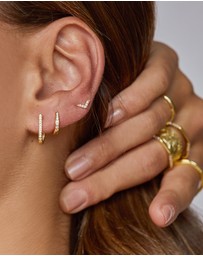 Arms Of Eve - Arrow Gold Stud Earrings