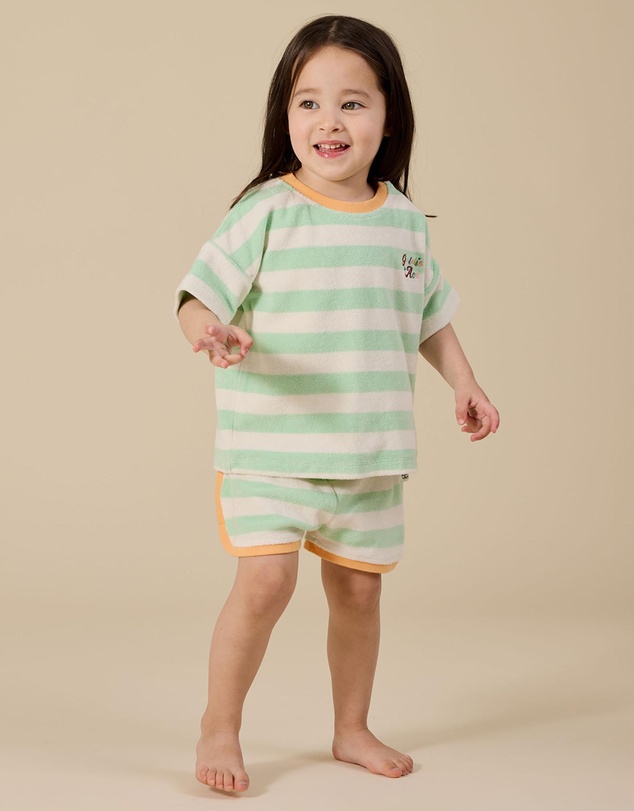 Goldie + Ace - Peas in a Pod Stripe T-Shirt - Babies-Kids