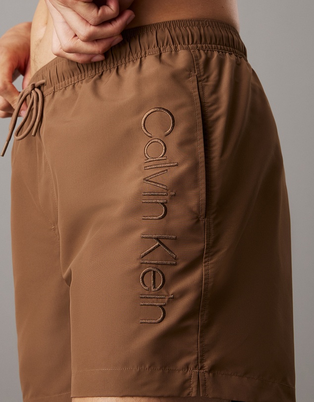 Calvin Klein - Logo Embroidery Medium Drawstring Swim Shorts