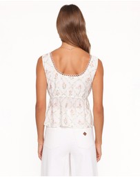 Petal & Pup - Gail Top - White Vintage Floral