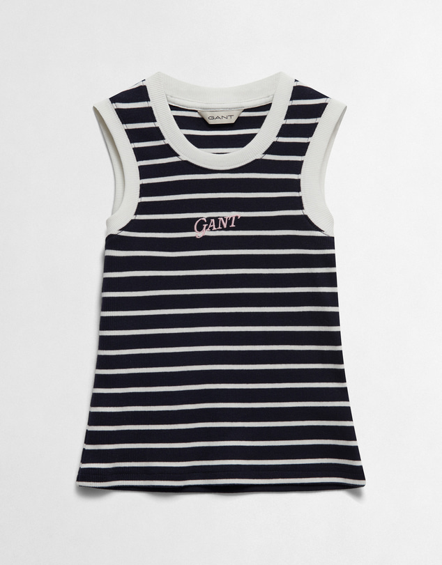 Gant - Logo Rib Striped Vest