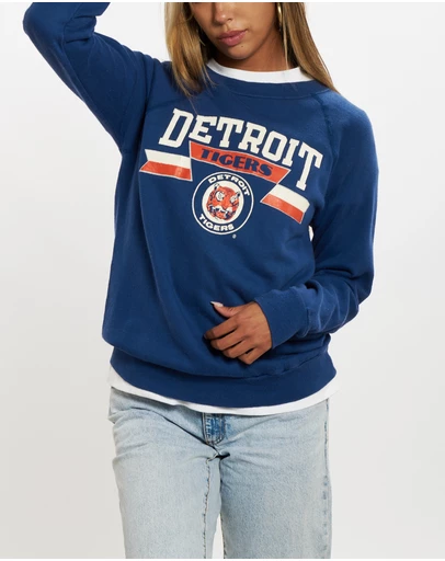 Vintage by The Real Deal - Pre Loved - 80s Champion MLB Detroit Tigers Sweatshirt