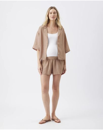 Tan / White