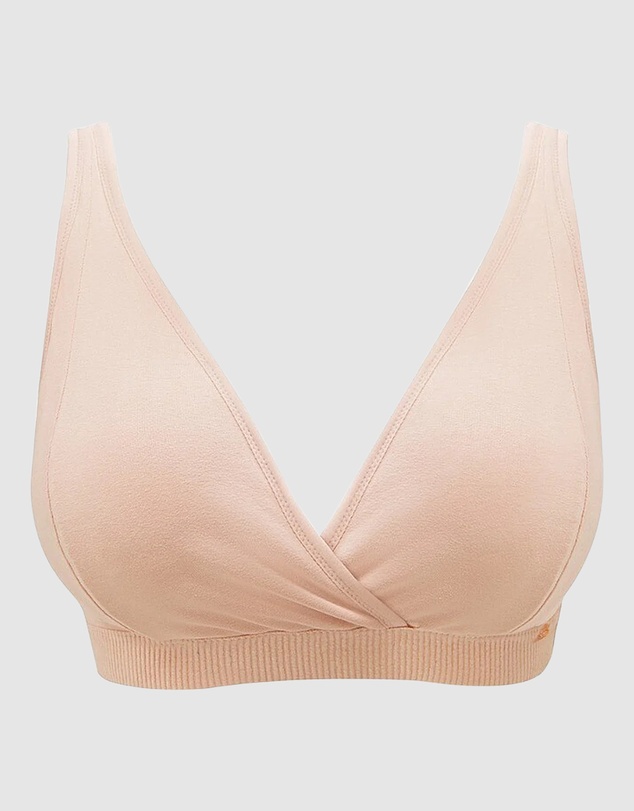Royce Lingerie - Mia Crossover Organic Cotton Lounge & Sleep Bra