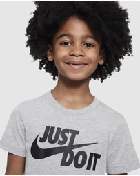 Nike - Jdi Split Swoosh Logo Tee - Kids