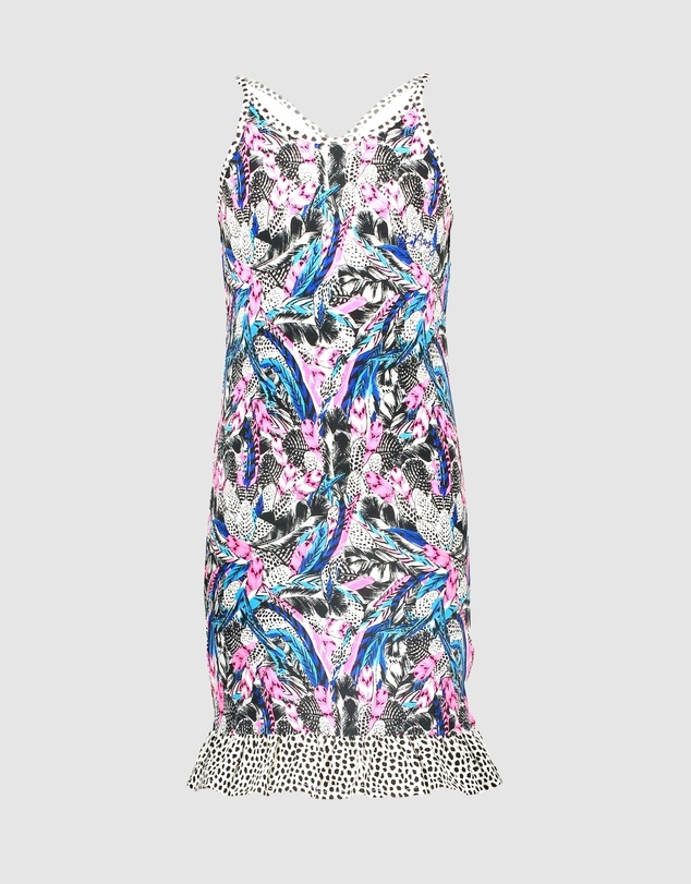 B.Nosy - Organic Feather Print Dress - Kids-Teens