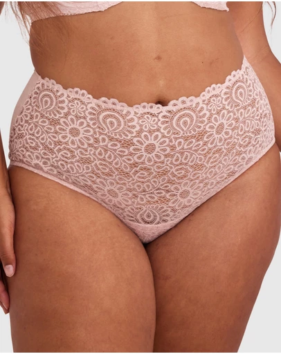 Bras N Things - Audrey Full Brief Knicker - Blush Pink