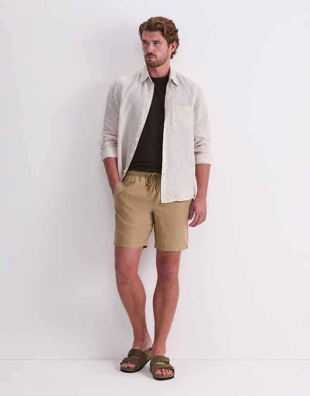 Sportscraft - Caffery Yarn Dyed Linen Short