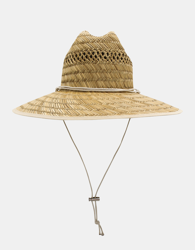 Morgan & Taylor - Rhodes Woven Straw Fedora in Natural Beige