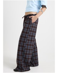 Subtitled - Clio Plaid Wide Leg Pants