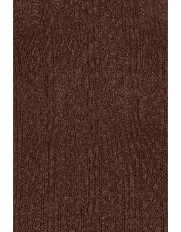 Petal & Pup - Aquila Pointelle Knit Top - Chocolate