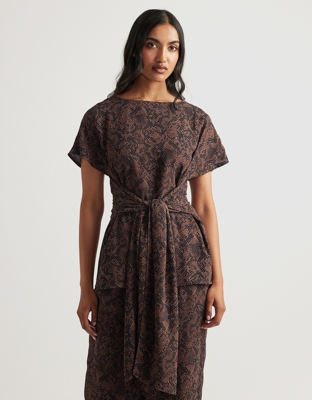 Decjuba - Ilaria Georgette Tie Tunic