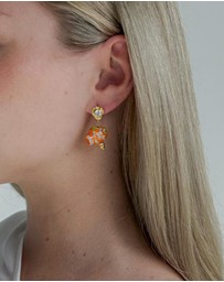 Amber Sceats - Azurefin Earrings in Orange