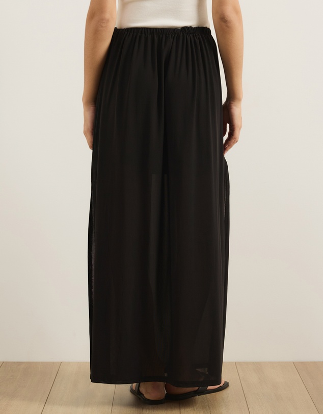 Atmos&Here - Bree Mesh Maxi Skirt With Side Split