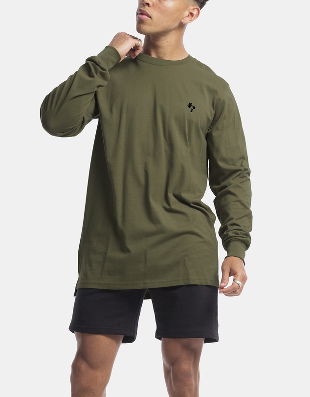 Vacancy Co - Palm Embroidery Long Sleeve Tee