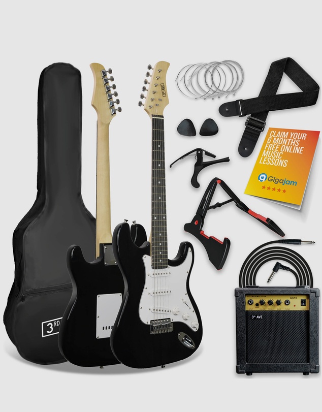 iWorld - 3rd Avenue Electric Guitar Pack - Black