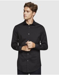 Oxford - Black Stretch Travel Shirt