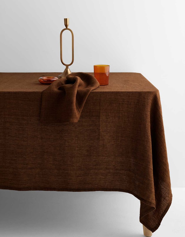 Aura Home - Vintage Pure Linen Tablecloth