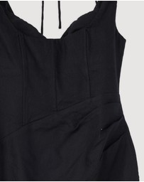 Revibe - Repaired Shona Joy Kasbah Bustier Draped Mini Dress - AU 6