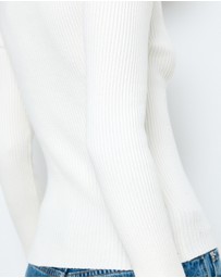 AERE - Eden Cashmere Blend Boat Neck Top