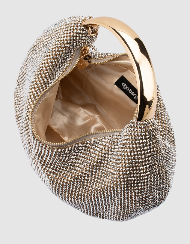 Olga Berg - Pixie Crystal Mesh Bag