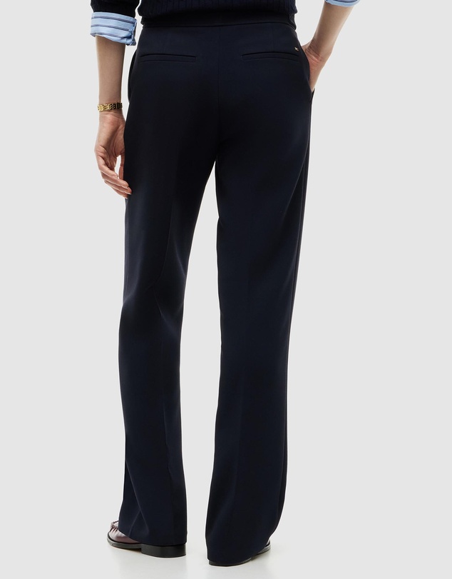 Tommy Hilfiger - Gold-Tone Button Slim Bootcut Trousers