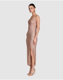 Romance by Honey and Beau - Gaia Cowl Neck Dress