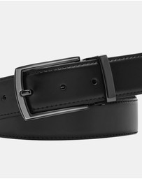 Buckle - Alick. Australian Made Reversible Leather Belt. 35mm width.