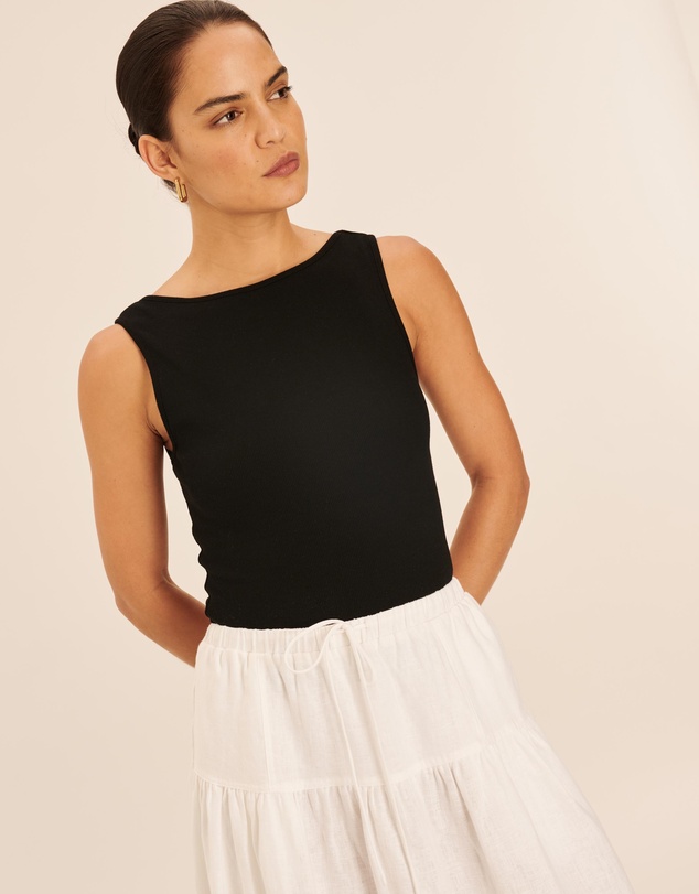 AERE - Cotton Boat Neck Tank