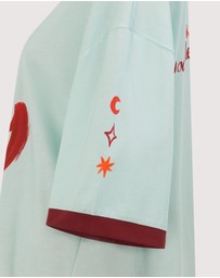 SMWR. by The Somewhere Co - Aries Astrology Oversized Tee