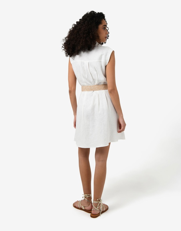 Forcast - Ami Linen Mini Beach Dress
