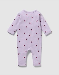 Wilson & Frenchy - Organic Waffle Ruffle Zipsuit - Babies