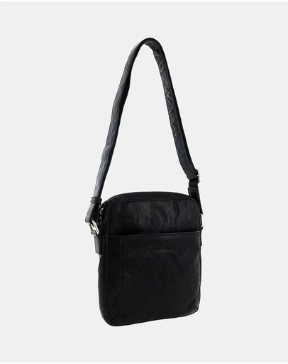 Pierre Cardin - Pierre Cardin Rustic Leather Cross Body/Tablet Bag