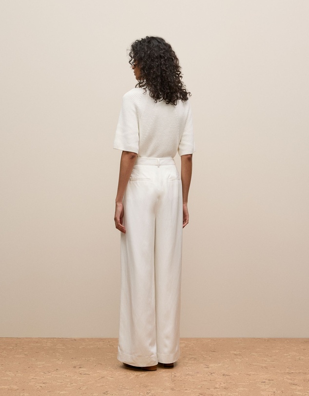 Trenery - Tailored Wide Leg Pant in White