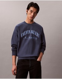 Calvin Klein Jeans - Terry Logo Graphic Relaxed Sweatshirt