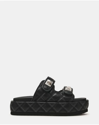 Steve Madden - Big Bang Black Sandals
