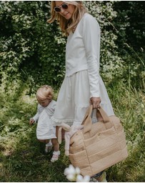 Storksak - Organic Tote Rain Drop Nappy Bag