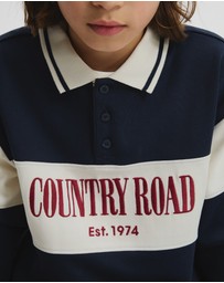 Country Road - Organically Grown Cotton Stripe Rugby Top
