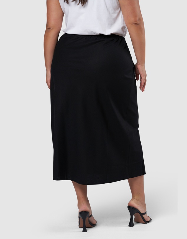 Something 4 Olivia - Olsen Linen Midi Skirt