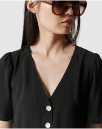& Other Stories - V-Neck Midi Dress