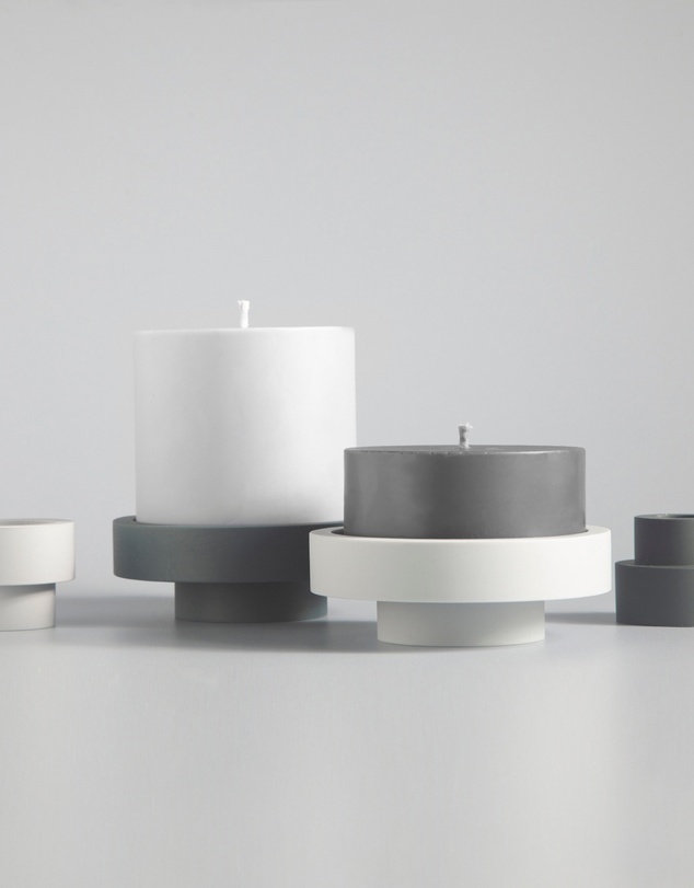 porter green - flipp lrg silicone unbreakable candle holder set