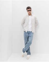UNISON - Stripe Jacquard Regular Fit Shirt