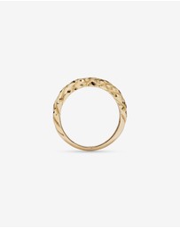 Michael Hill - Diamond-Cut Crossaint Ring in 10kt Yellow Gold