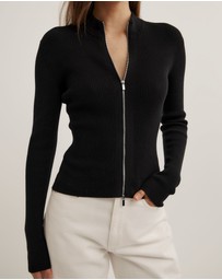 Witchery - Double Zip Knit Cardigan