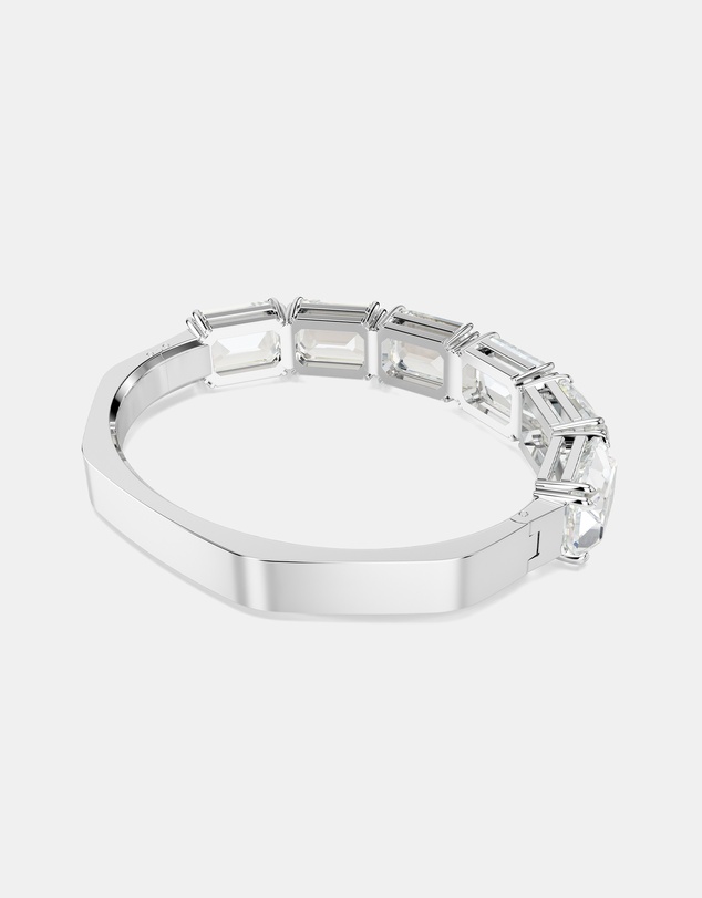 Swarovski - Millenia Bangle, Octagon Cut, White, Rhodium-Plated