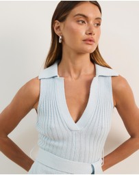 Atmos&Here - Joni Sleeveless Rib Knit Midi Dress